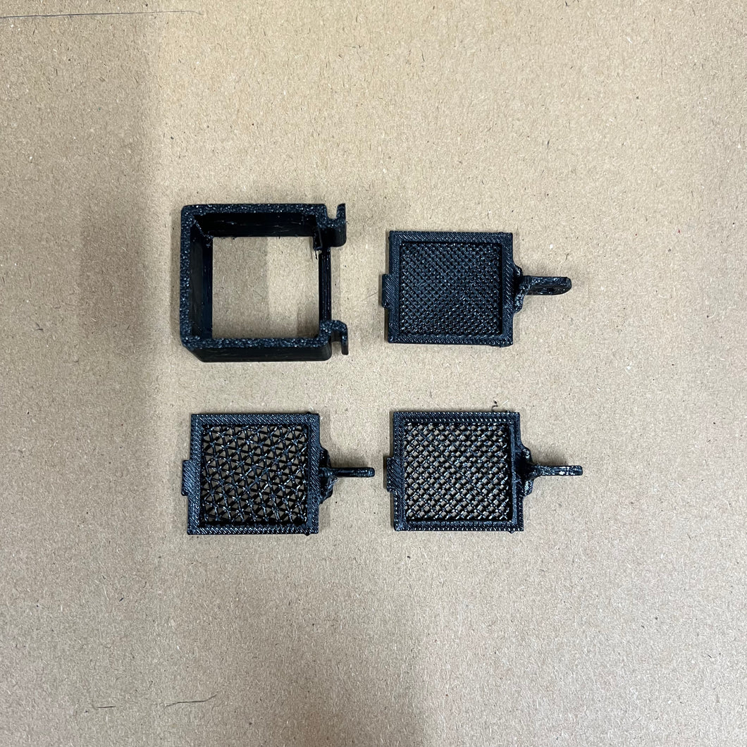 3D printed Fry saver 3 grid sizes